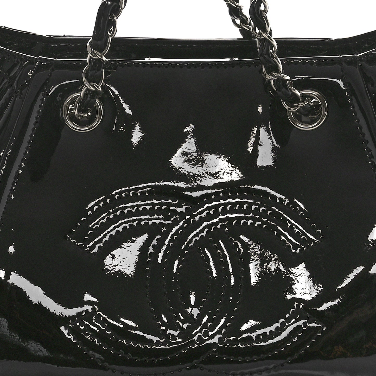 Vinyl Small Lipstick Tote Black