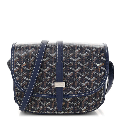 Goyard Goyardine Belvedere II MM Messenger Bag Navy 1 of 9