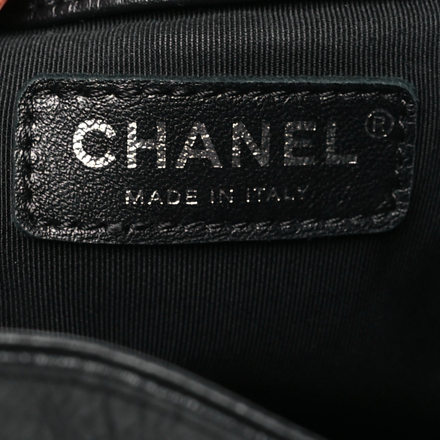 Chanel Crumpled Calfskin Quilted Chain All Over Drawstring Bucket Bag Black 6 of 10