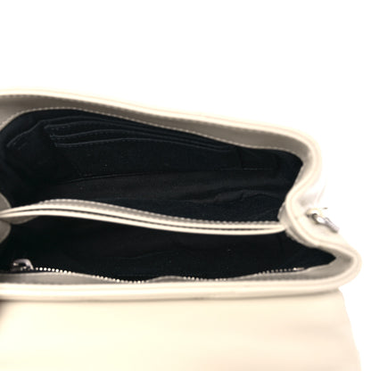 Saint Laurent Calfskin Y Quilted Monogram Toy Loulou Crossbody Bag Ivory 5 of 10
