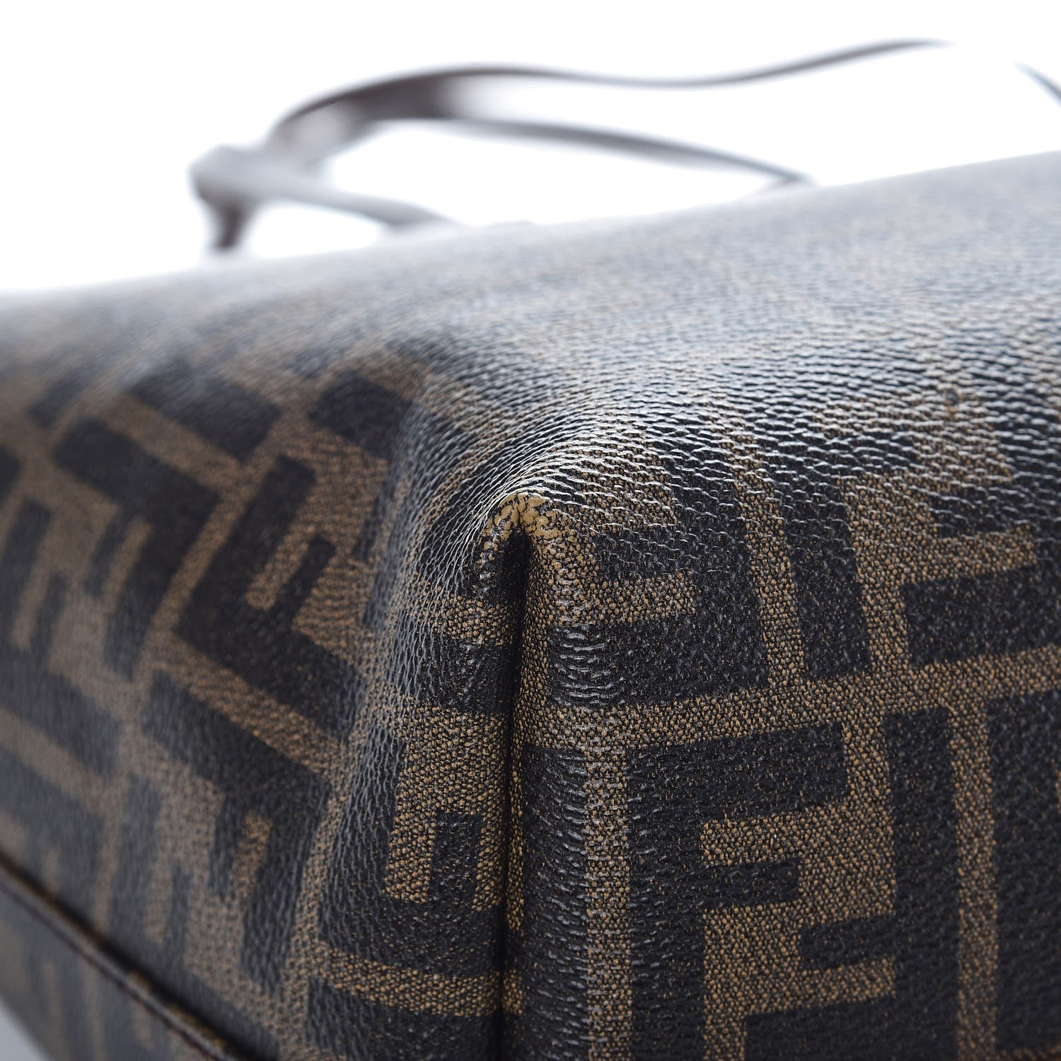 Fendi Zucca Spalmati Small Roll Tote Tobacco Moro 9 of 12