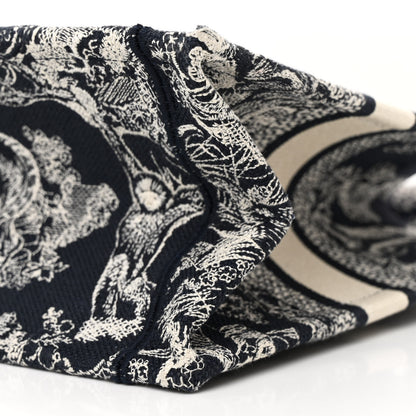 Christian Dior Canvas Embroidered Small Dioriviera Toile De Jouy Book Tote Blue 10 of 14