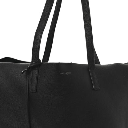 Saint Laurent Calfskin Large Fringe Shopping Tote Black 9 of 13