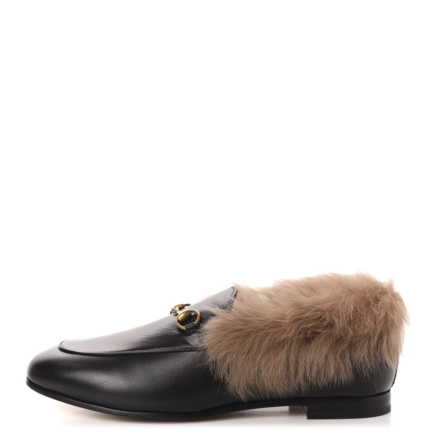 Malaga Kid Fur Womens Jordaan Loafers 40 Black Natural