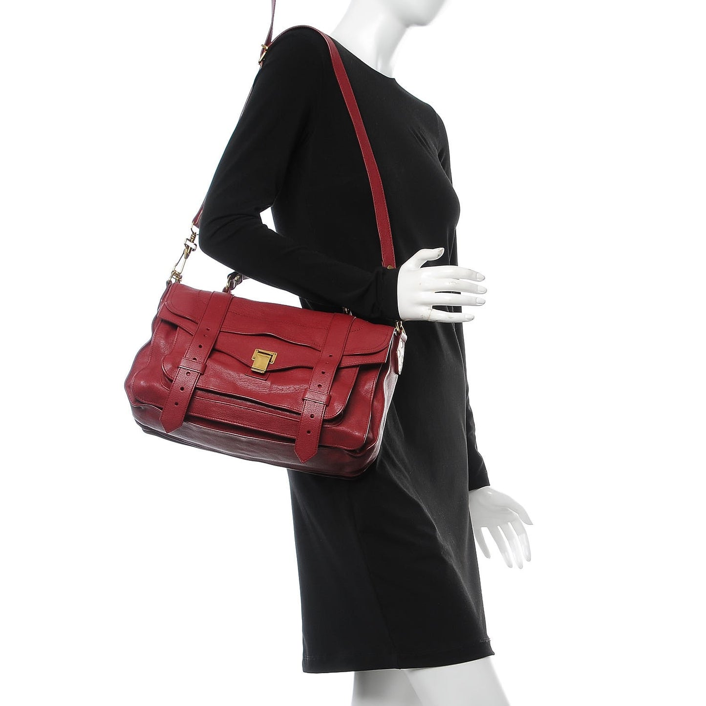 Lambskin Medium PS1 Satchel Chianti