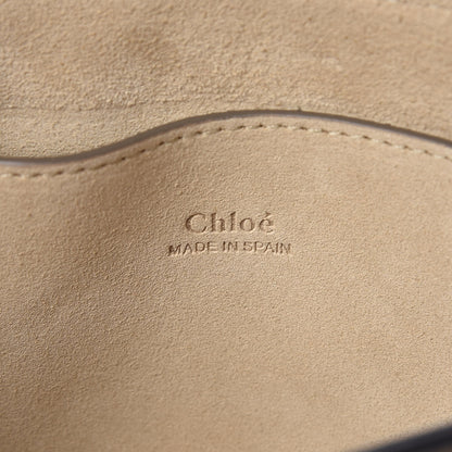 Chloe Suede Calfskin Small Faye Shoulder Bag Majesty Blue 6 of 11