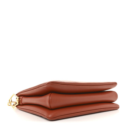 Louis Vuitton Lambskin Embossed Monogram Coussin PM Terracotta Brown 4 of 9