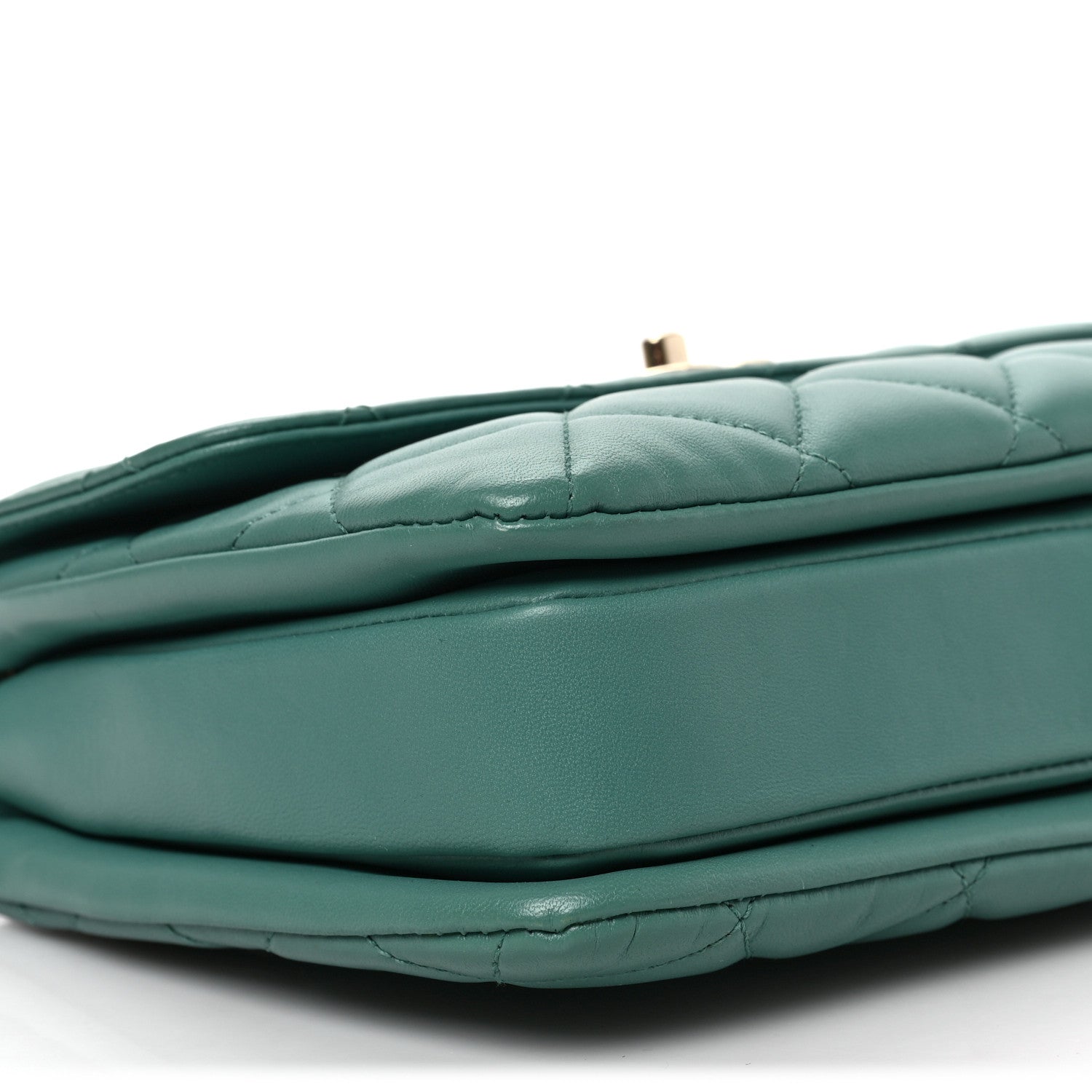 Chanel Lambskin Quilted Small Trendy CC Flap Dual Handle Bag Green 7 of 8