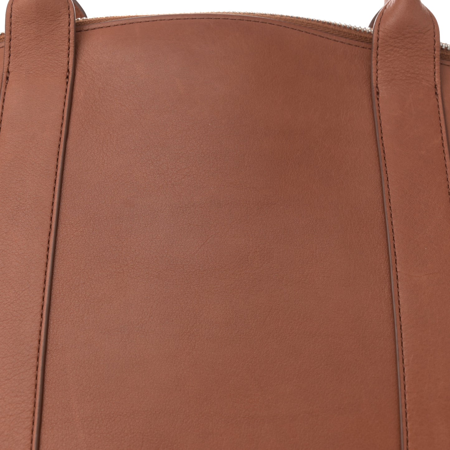 Polished Saddle Calfskin Dante Tote Dark Cuir