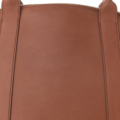 The Row Polished Saddle Calfskin Dante Tote Dark Cuir 7 of 13