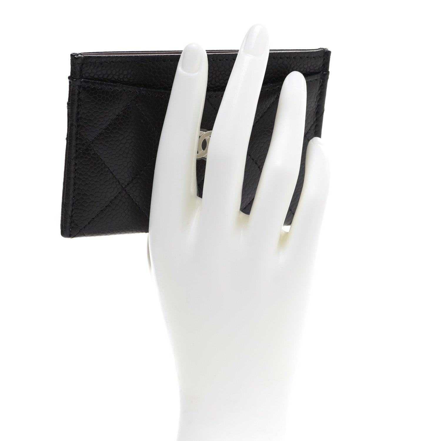 Chanel Caviar Quilted Card Holder Black 2 of 10