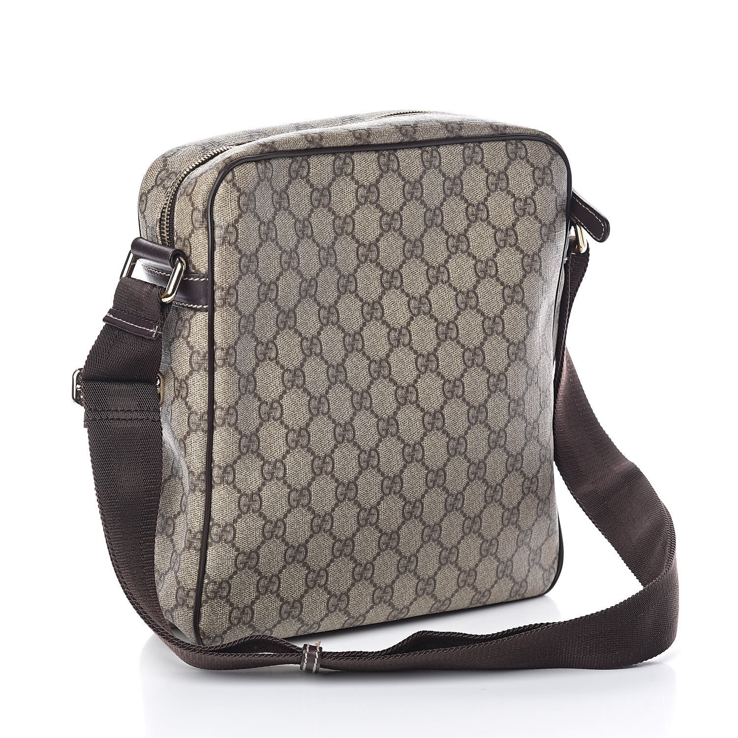 Gucci GG Plus Monogram Medium Messenger Bag Dark Brown 3 of 9