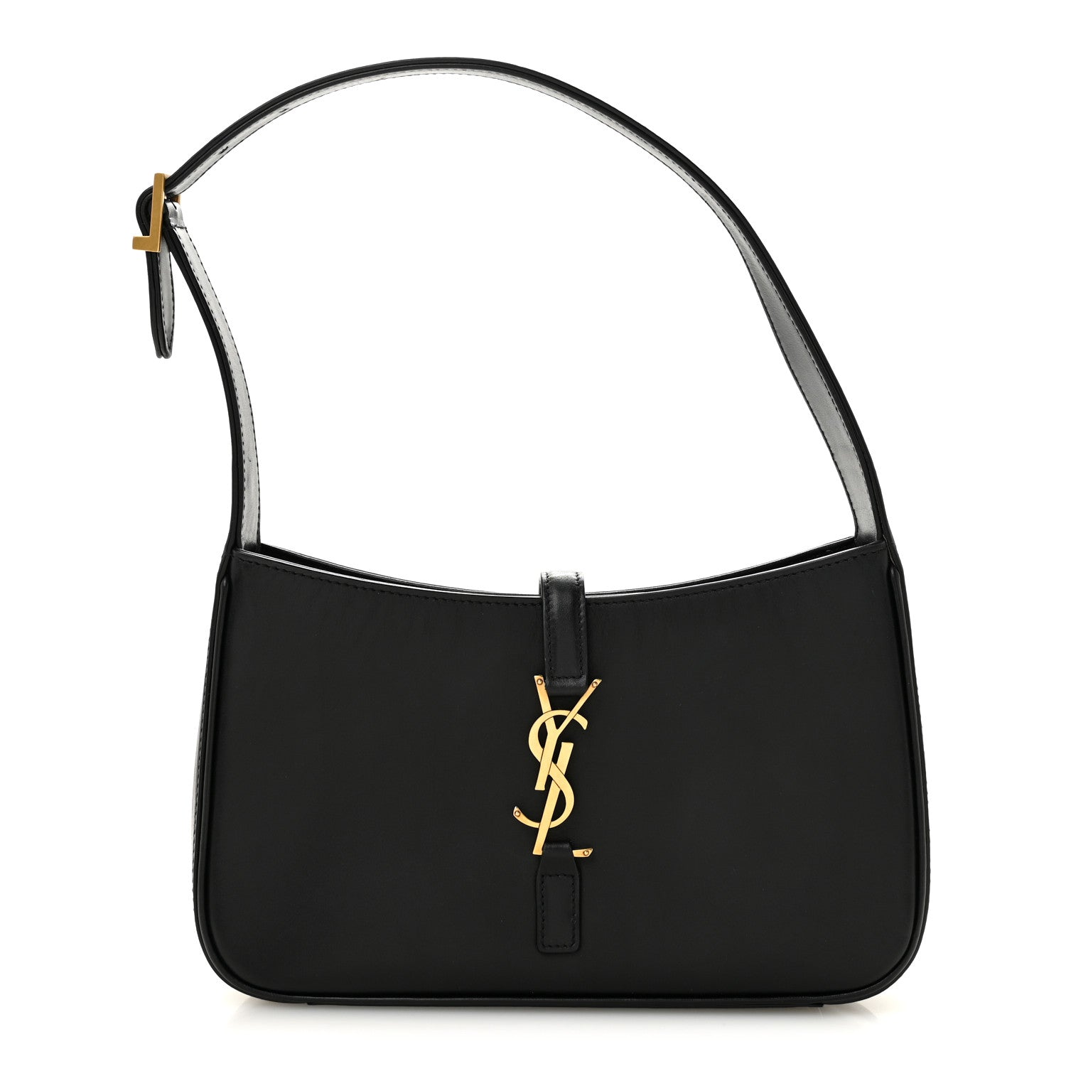 Saint Laurent Smooth Calfskin Le 5 A 7 Hobo Black 1 of 12