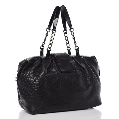 Fendi Nappa Patent B Buckle Tote Black 3 of 11