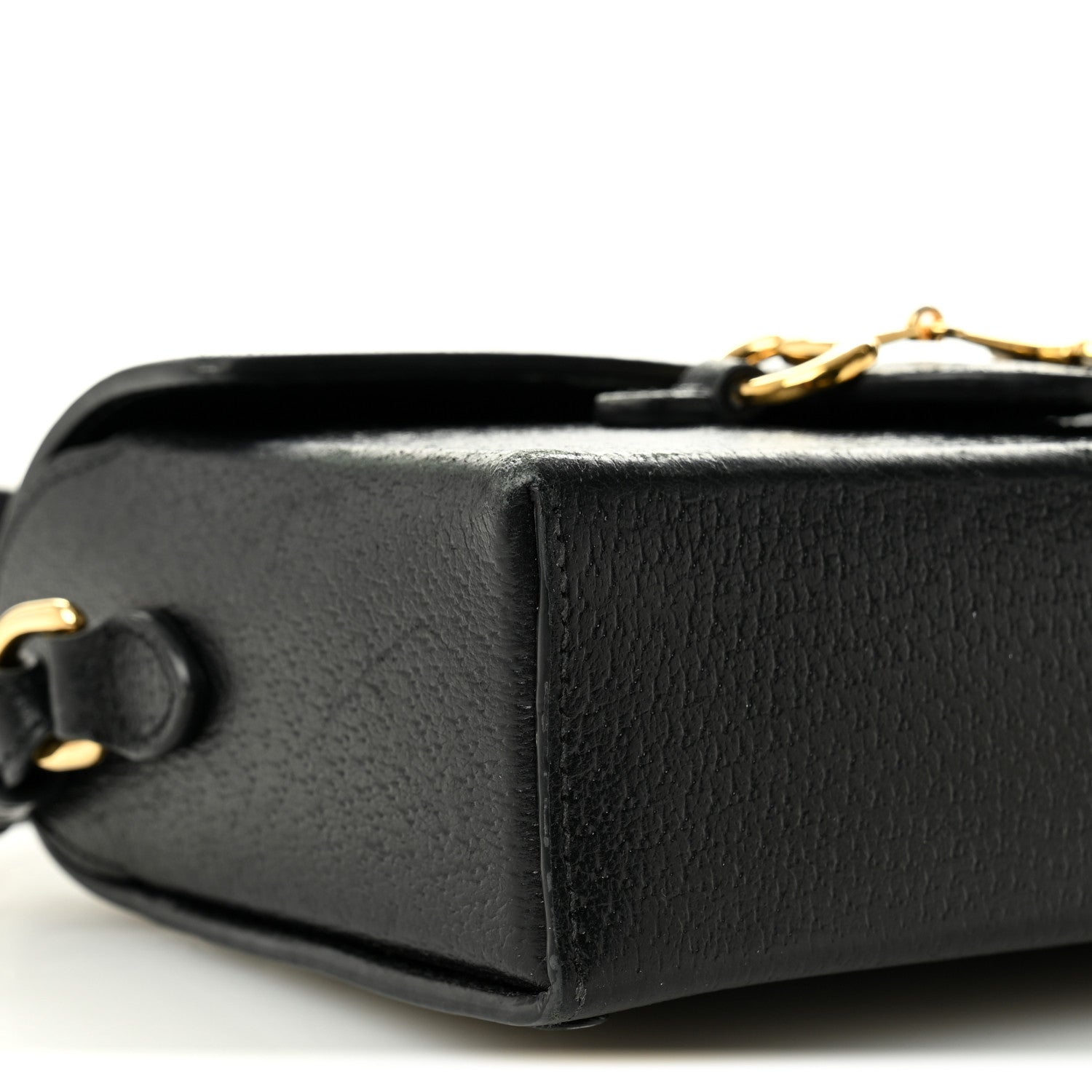 Gucci Calfskin Horsebit 1955 Shoulder Bag Black 8 of 13