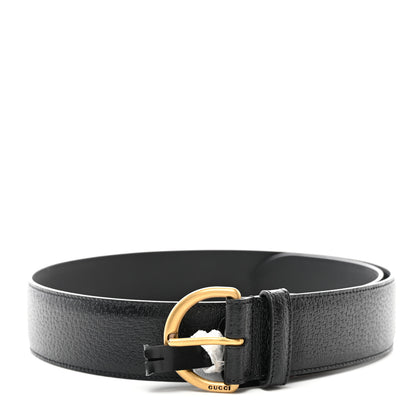 Gucci Textured Dollar Calfskin 40mm Belt 80 32 Black 1 of 6