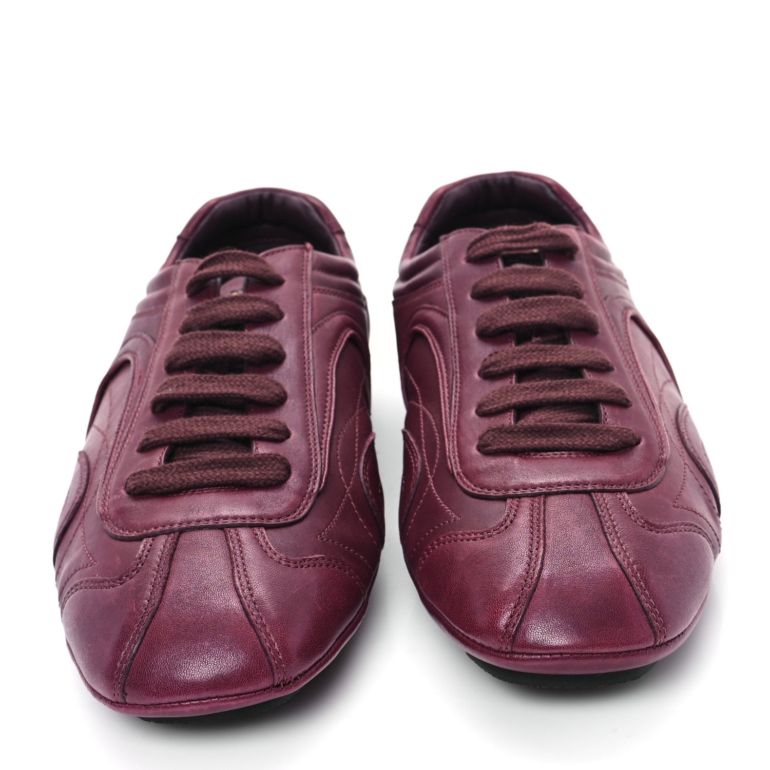 Prada Soft Nappa Re-Edition 2005 Men's Montecarlo Antiqued 8 Burgundy 3 of 9