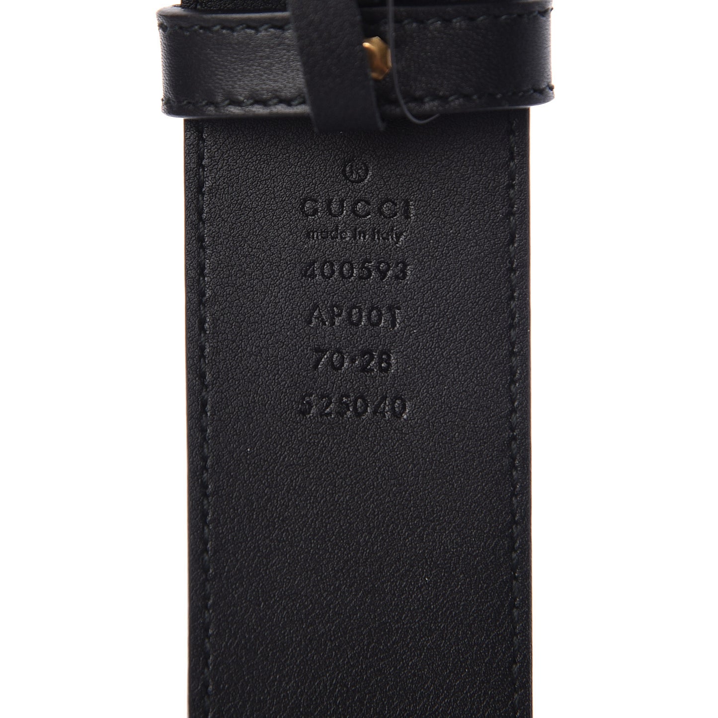 Calfskin Double G 40mm Belt 70 28 Black