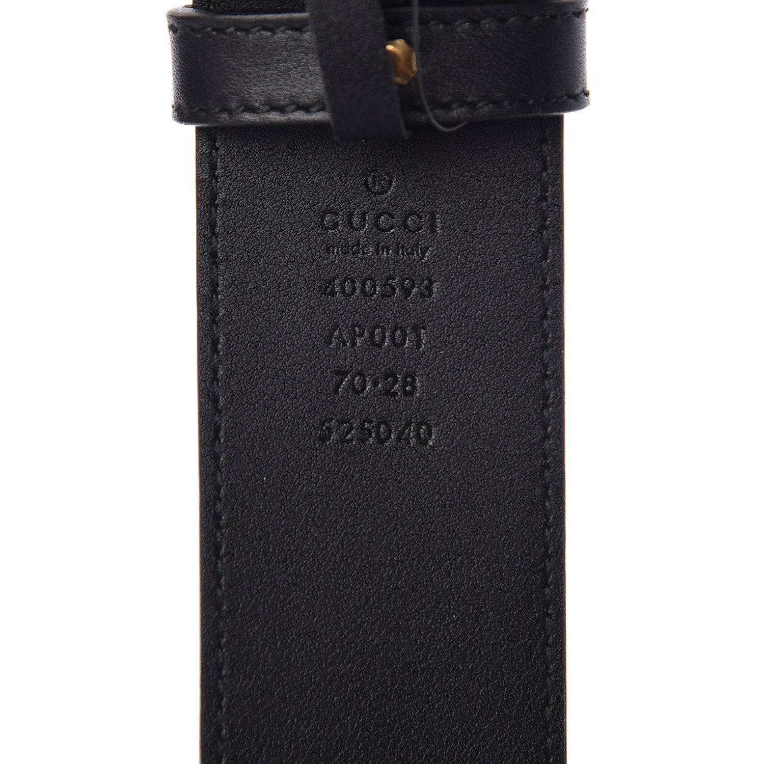 Gucci Calfskin Double G 40mm Belt 70 28 Black 4 of 7