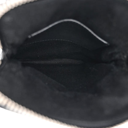 Salvatore Ferragamo Calfskin Gancini Embossed Travel Pouch Black 5 of 9