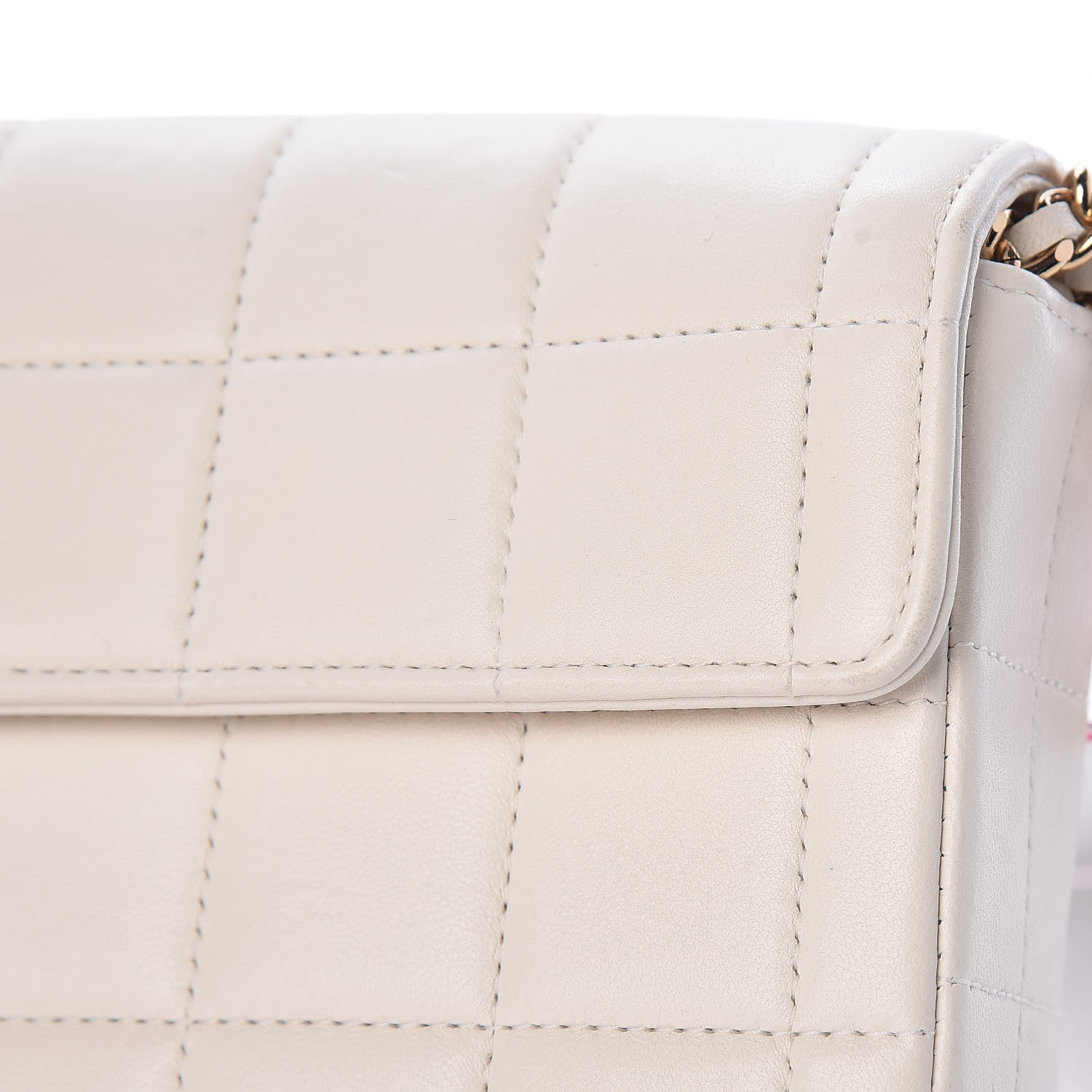 Chanel Lambskin East West Chocolate Bar Flap White 12 of 12