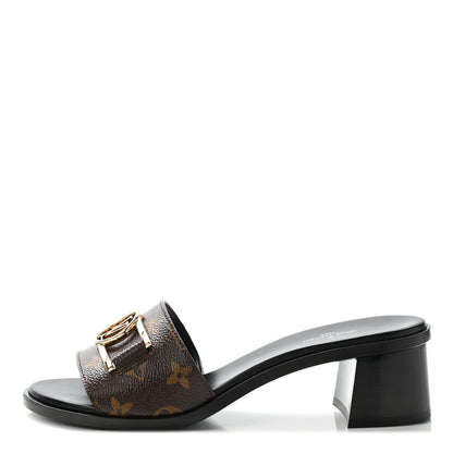 Louis Vuitton Monogram Lock It Mules 38 1 of 8