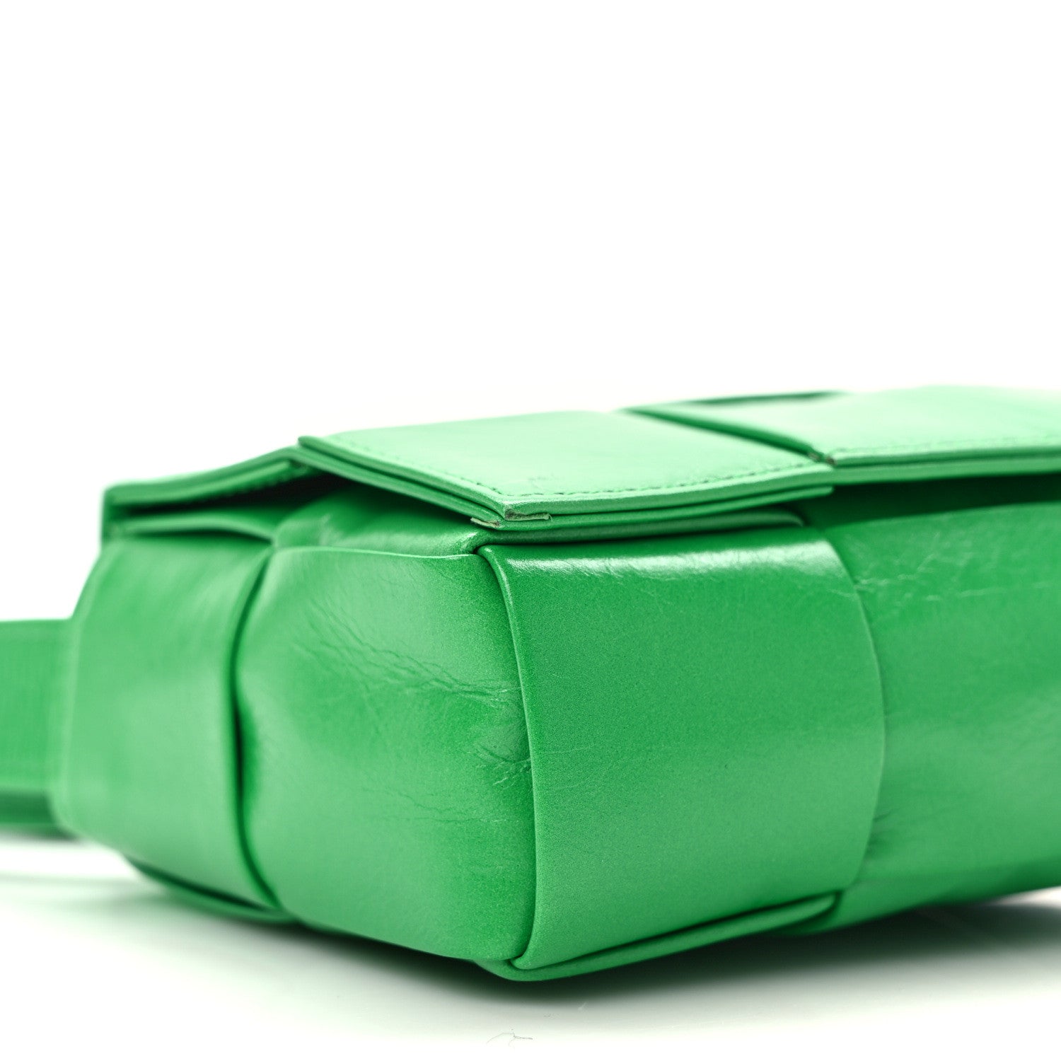 Bottega Veneta Paper Calfskin Maxi Intreccio Extra Mini Cassette Crossbody Bag Parakeet 8 of 10
