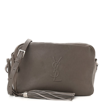 Saint Laurent Lambskin Monogram Small Lou Camera Bag Dark Beige 1 of 9