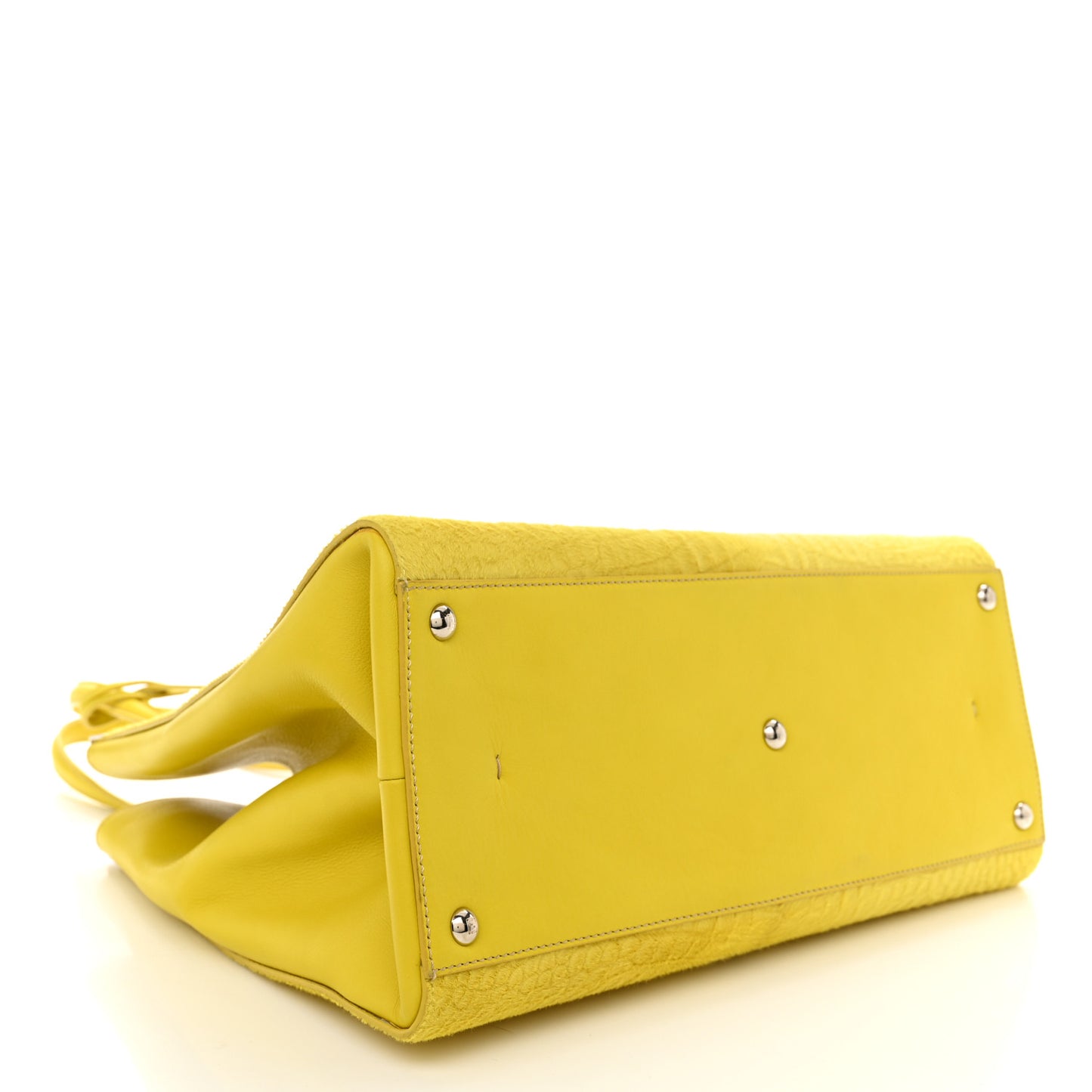 Vitello Calf Hair Crocodile Embossed Large 3Jours Tote Sunflower Cedro