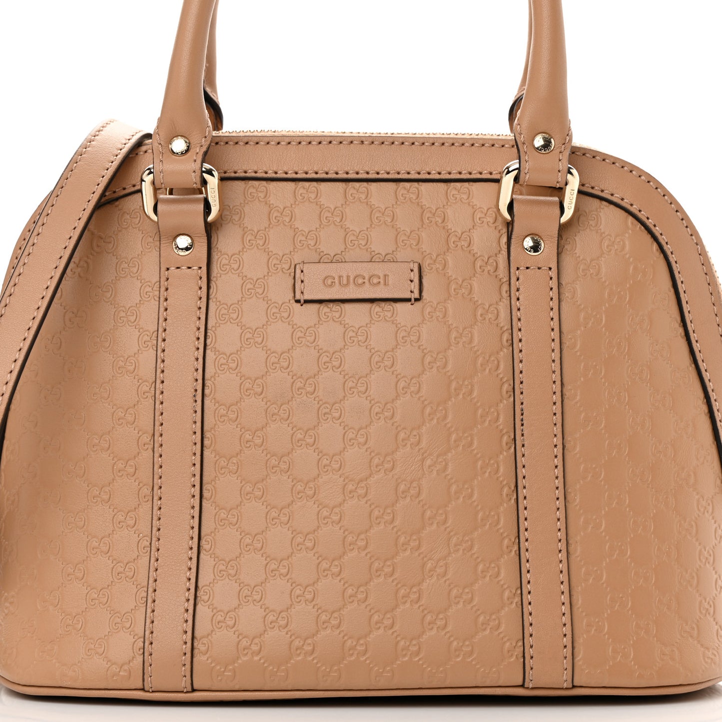 Soft Microguccissima Mini Dome Bag Camelia