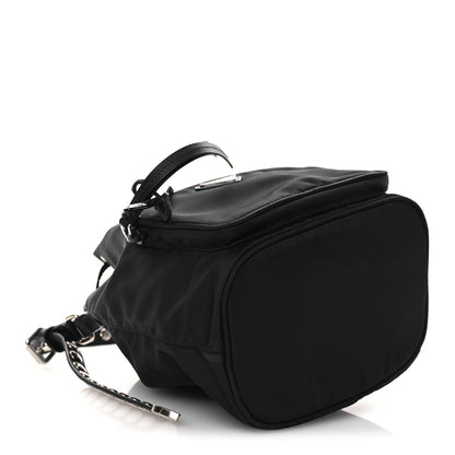 Prada Tessuto Nylon Studded New Vela Mini Bucket Crossbody Bag Black 4 of 13