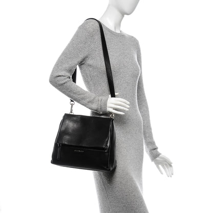 Givenchy Pebbled Calfskin Small Pandora Pure Flap Bag Black 2 of 8