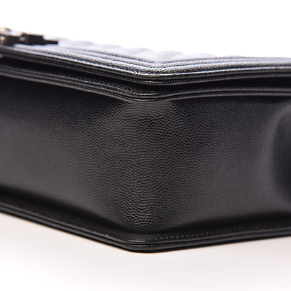 Chanel Caviar Quilted New Medium Boy Flap Black 9 of 11