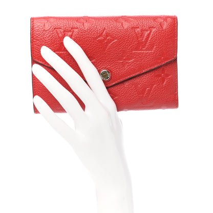 Louis Vuitton Empreinte Compact Curieuse Wallet Cherry 2 of 7
