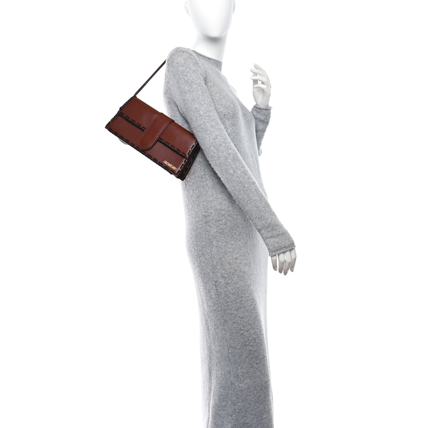 Smooth Calfskin Lacet Le Bambino Long Brown
