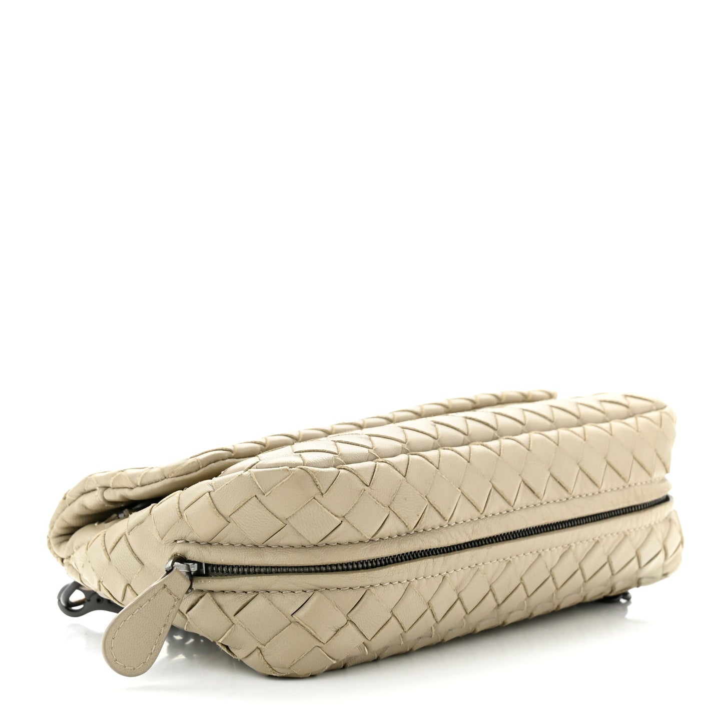 Nappa Intrecciato Mini Chain Messenger Fume