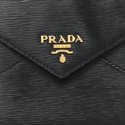 Prada Vitello Move Envelope Wallet Black 8 of 11