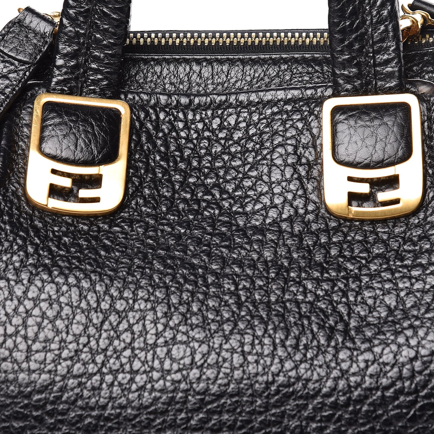 Pebbled Calfskin Small Chameleon Tote Black