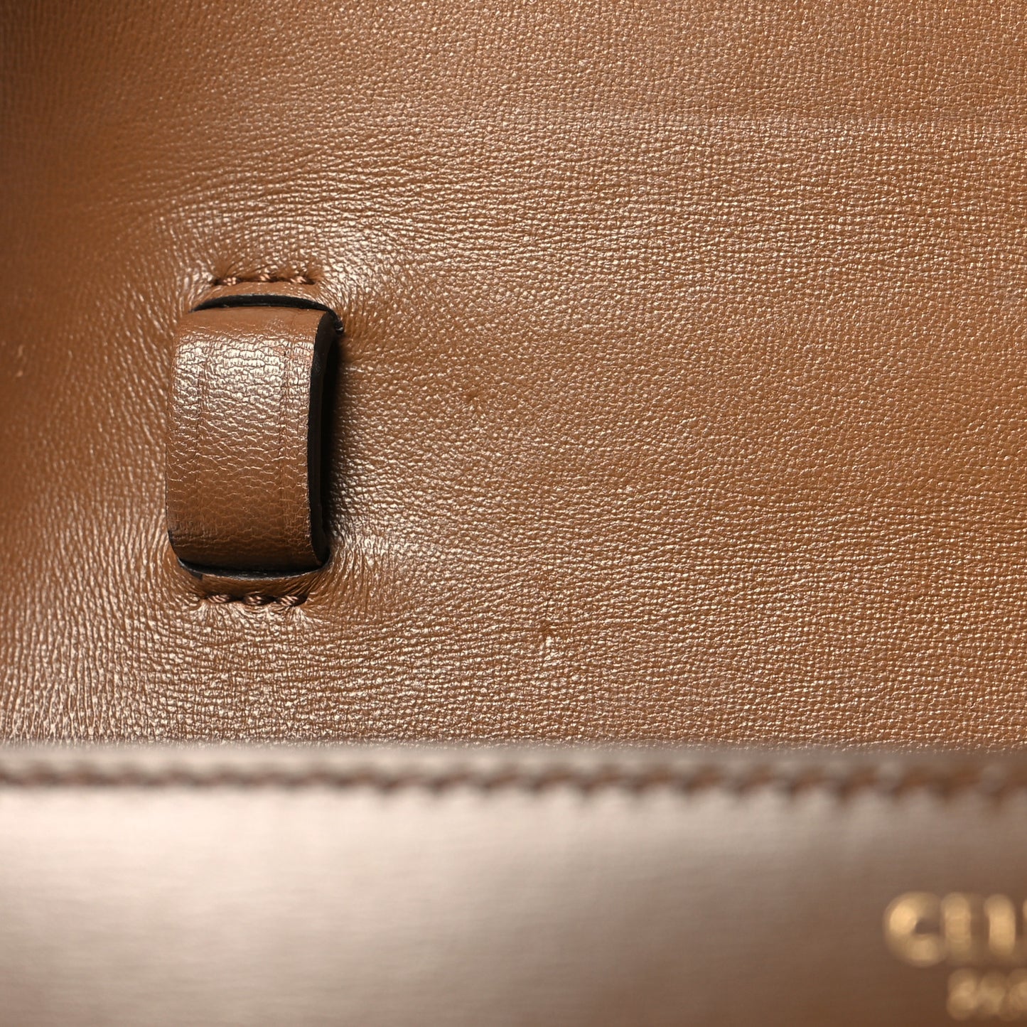 Box Calfskin Teen Classic Box Flap Bag Camel