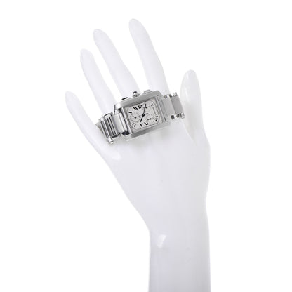 Cartier Stainless Steel 28mm Tank Francaise Chrono Reflex Quartz Watch 2 of 9