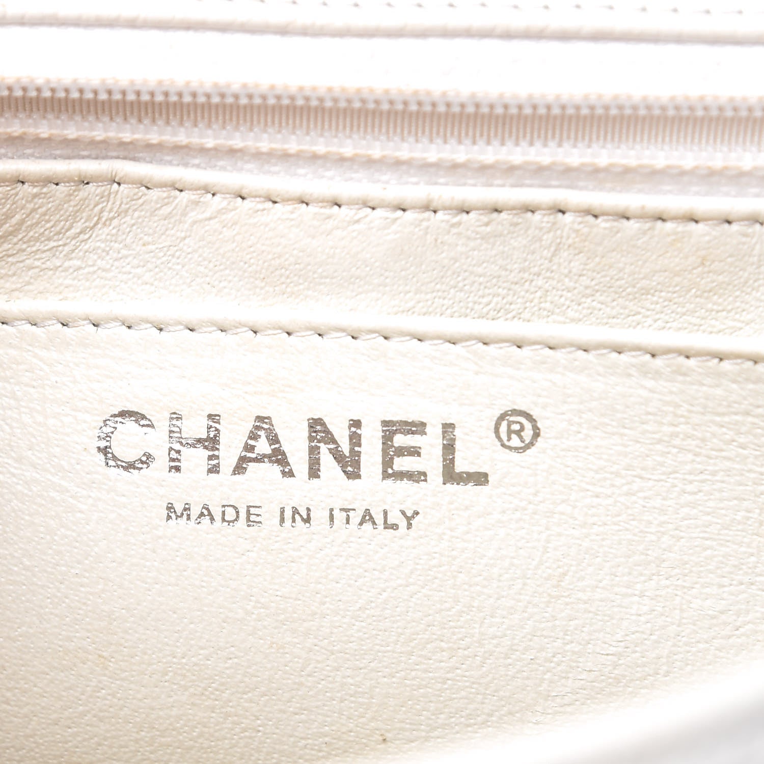 Chanel Caviar Quilted Jumbo Single Flap White 6 of 17