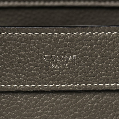 Celine Drummed Calfskin Nano Luggage Souris 6 of 11