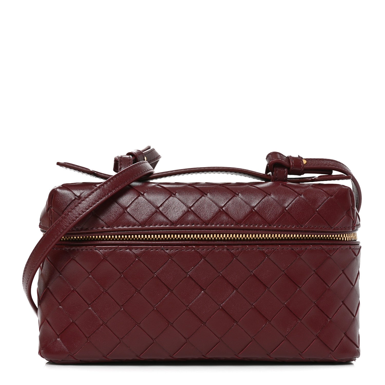 Bottega Veneta Nappa Intrecciato Bang Bang Vanity Case Barolo 1 of 9
