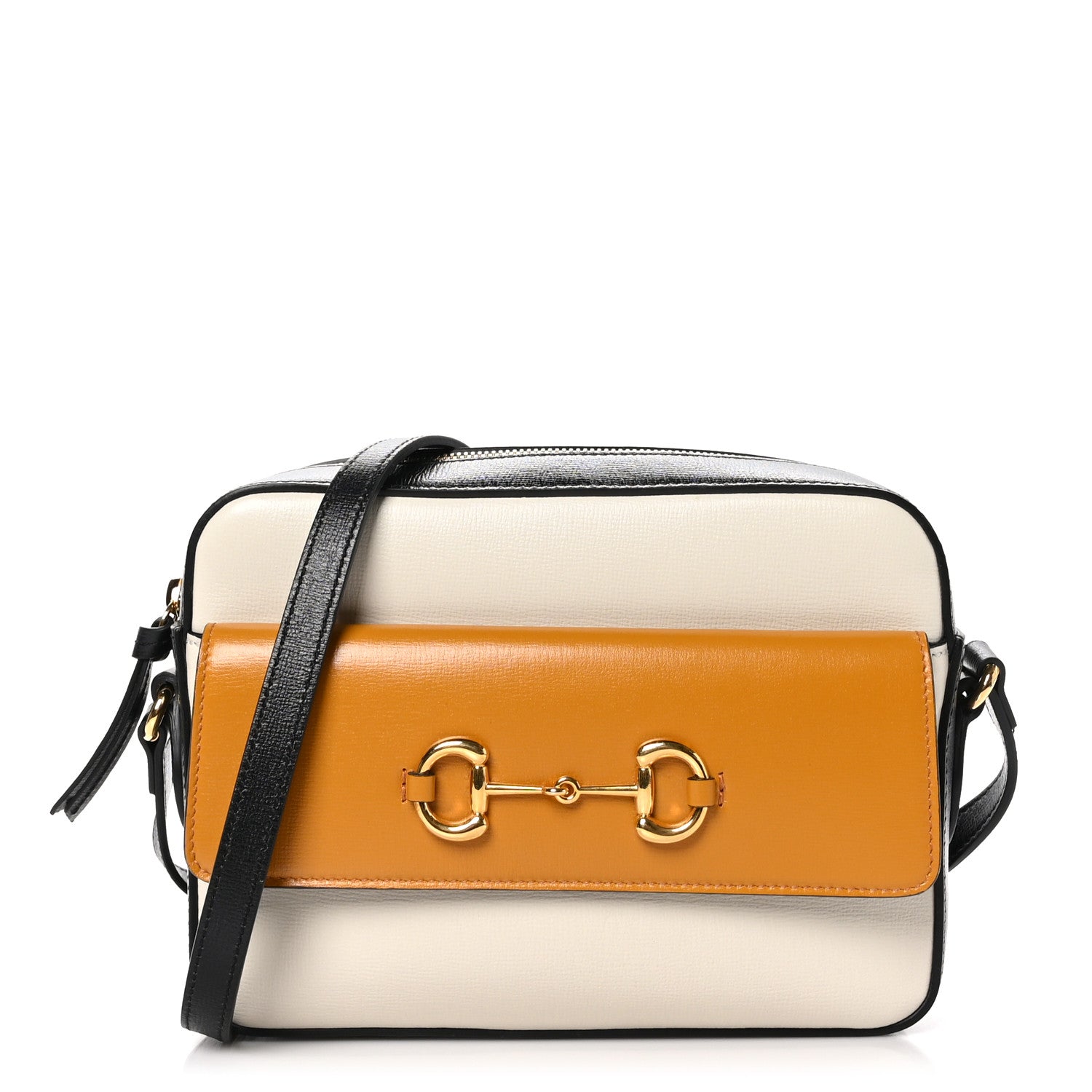 Gucci Azalea Calfskin Small Horsebit 1955 Shoulder Bag Mystic White Sun Oil 1 of 10