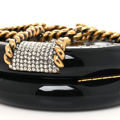 Chanel Resin Crystal Rescue Wheel Minaudière Black 9 of 10