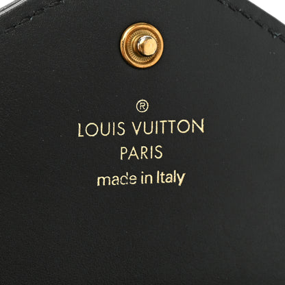 Louis Vuitton Calfskin Love Lock New Wave Long Wallet Black 8 of 10