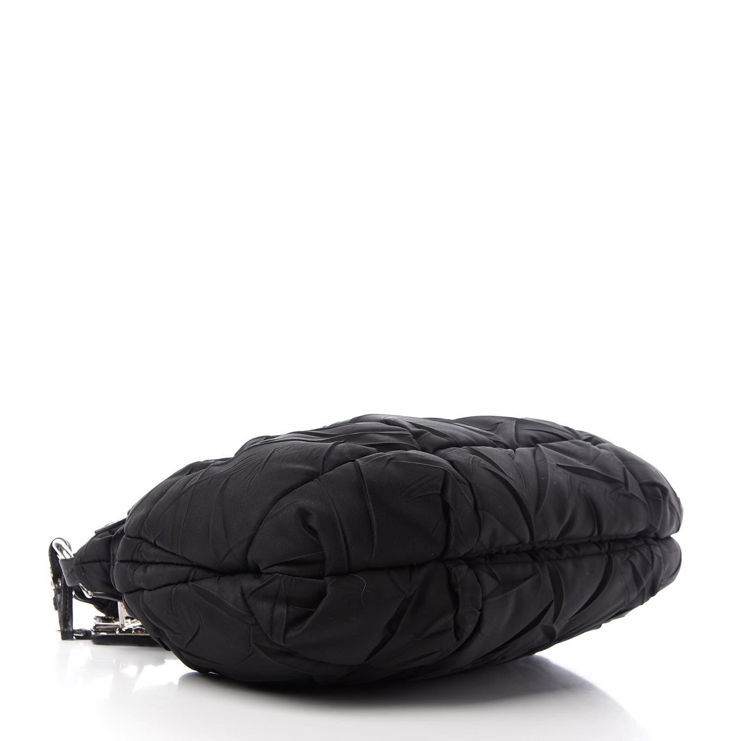 Prada Tessuto Nylon Quilted Shoulder Bag Black 4 of 10