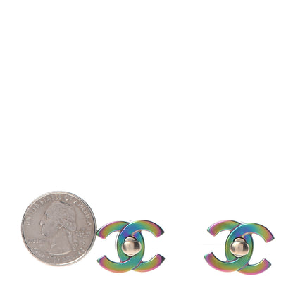 Chanel Metal CC Turnlock Interchangeable Earrings Gold 2 of 5
