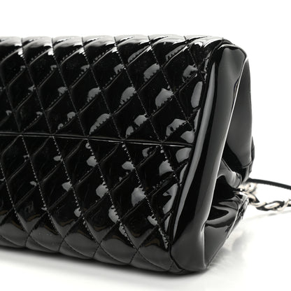 Chanel Patent Quilted Medium Just Mademoiselle Black 10 of 11