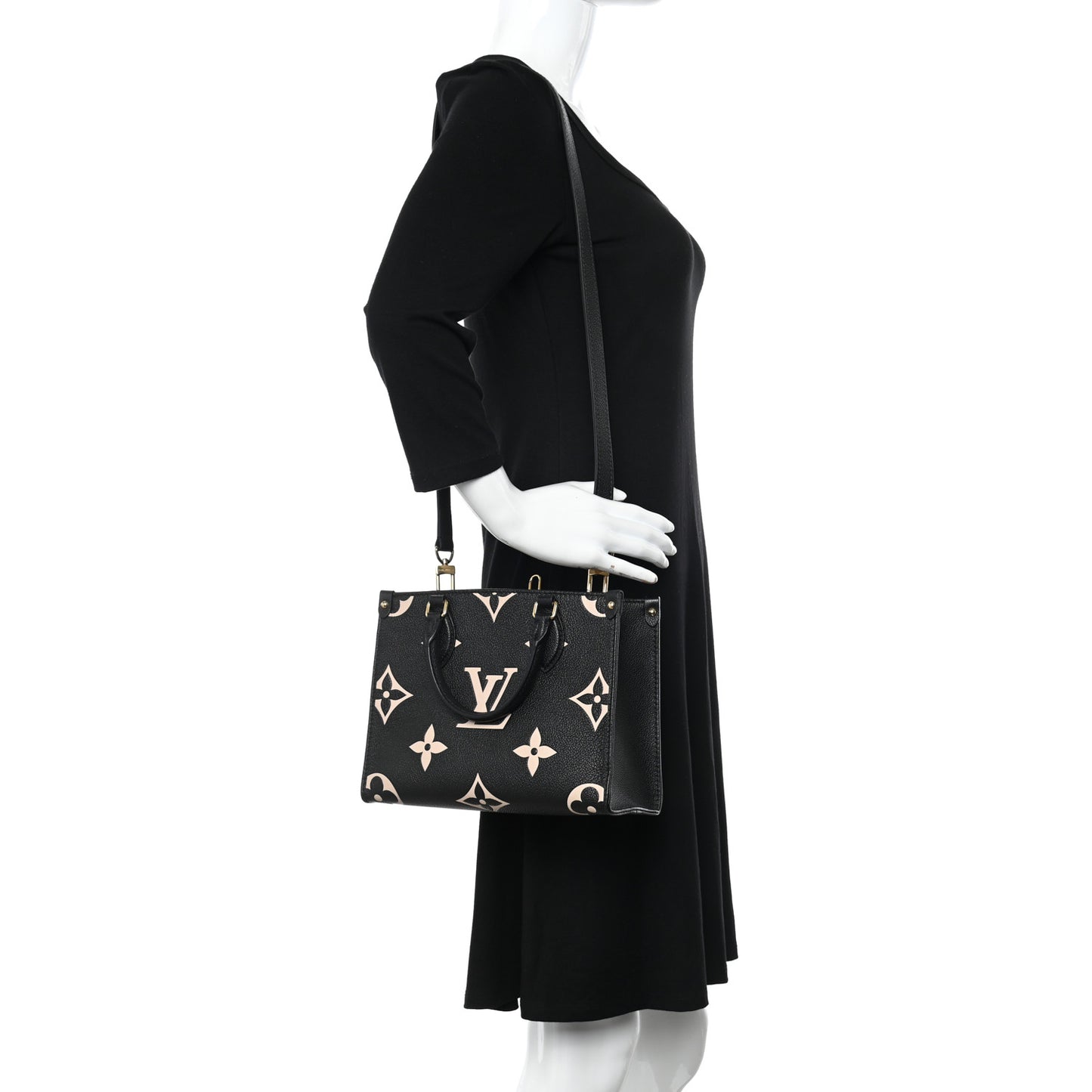 Empreinte Monogram Giant Onthego PM Black Beige